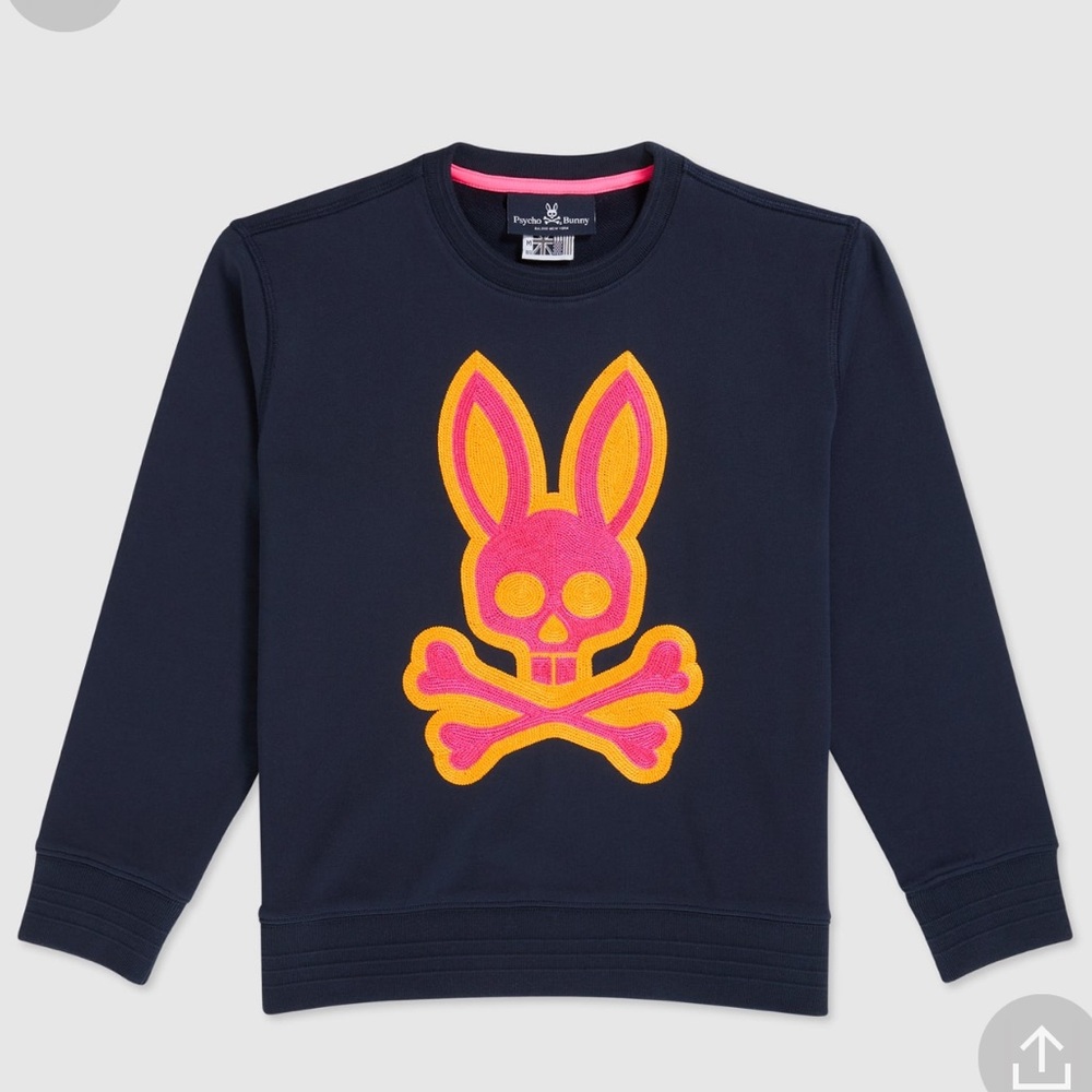 sweatshirt psyco bunny color navy